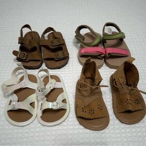 Bundle of 4 baby sandals